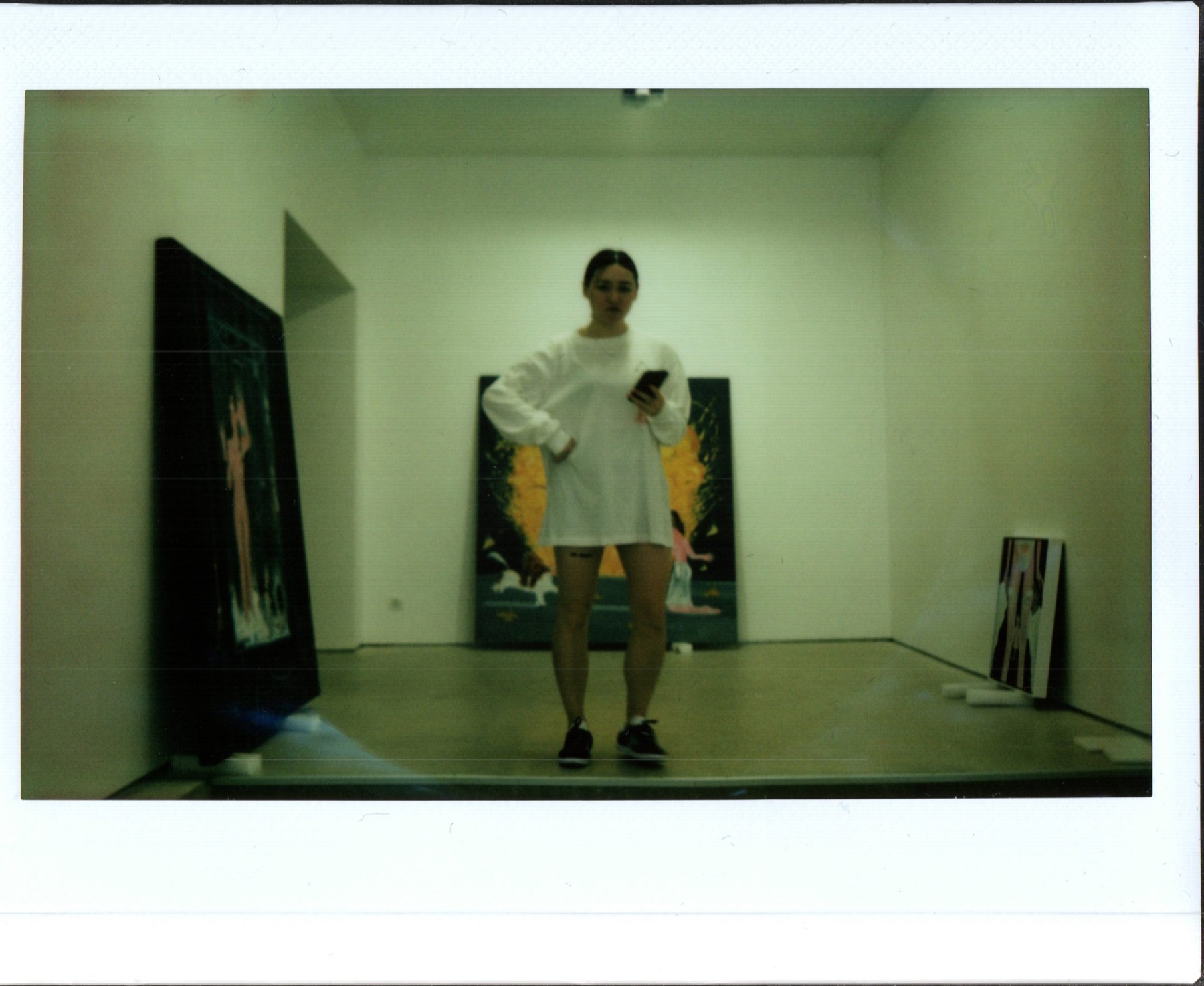 Oh de Laval alone in the gallery, photographed by 144